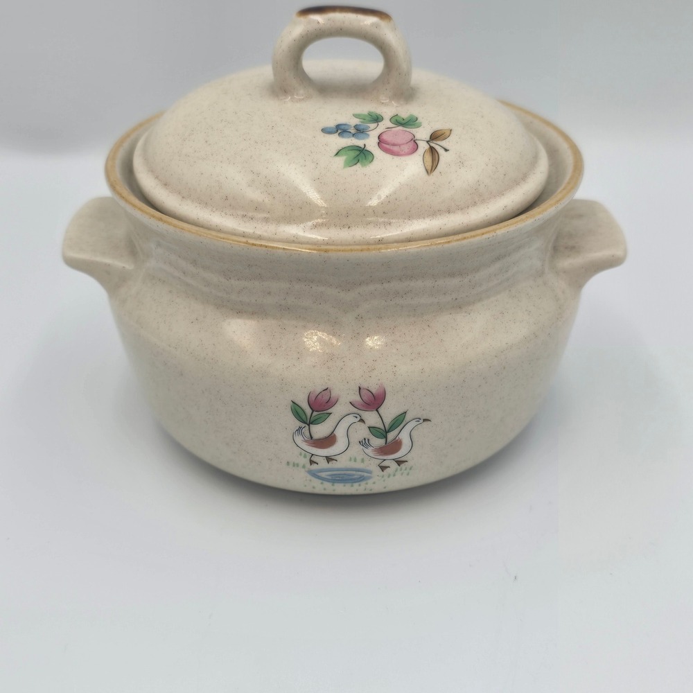 International Stoneware Japan Marmalade Covered Sugar Bowl Grandmacore Cottage